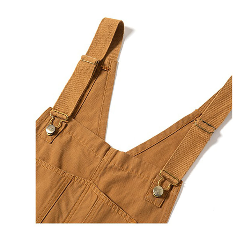 Vintage Casual Worker Style Denim Overalls
