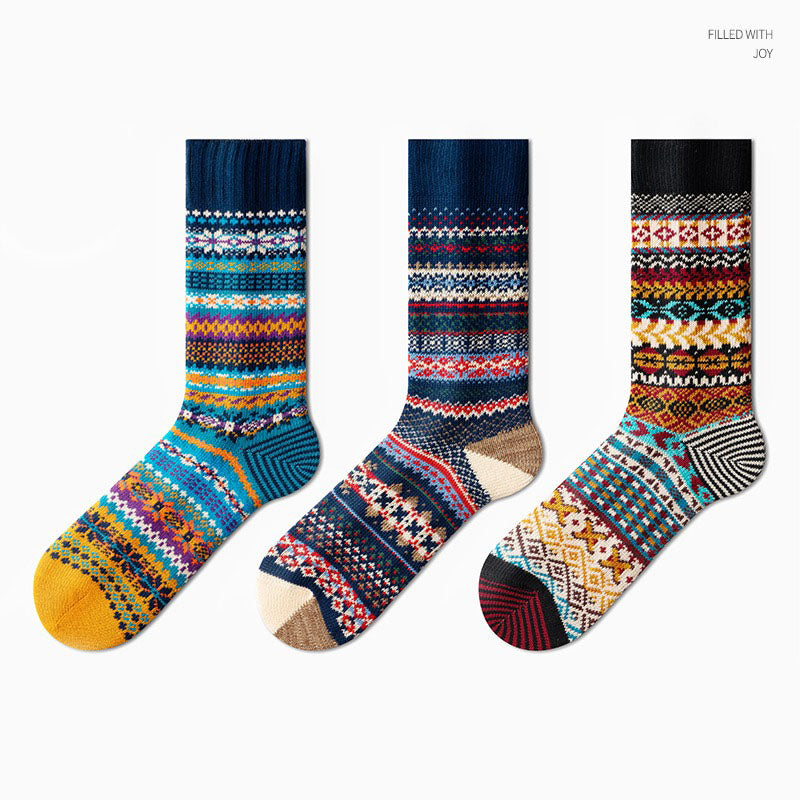 Men's Retro Ethnic Style Warm Socks