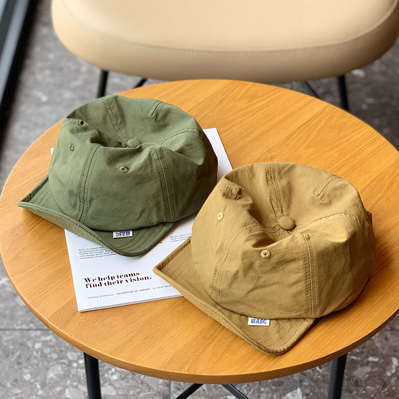 Retro Flip Hat Summer Quick-drying Breathable Foldable Baseball Cap