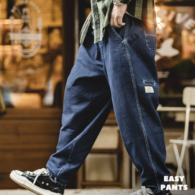 Retro Denim Easy Pants