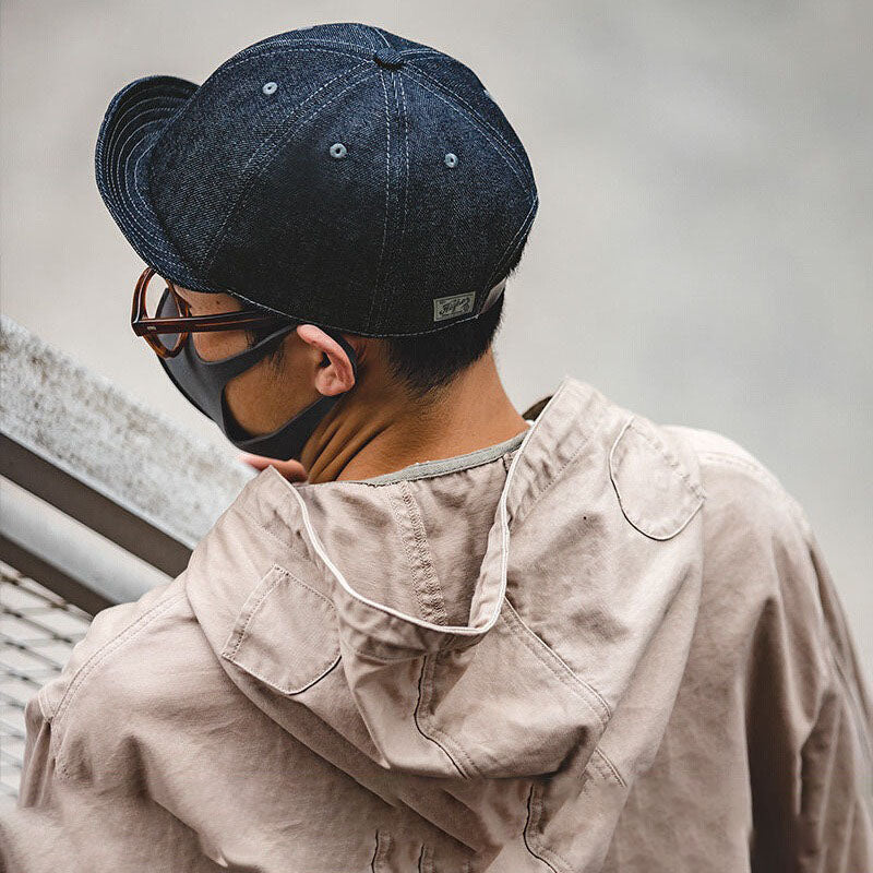 Retro Flip Hat Adjustable Short Brimmed Baseball Cap