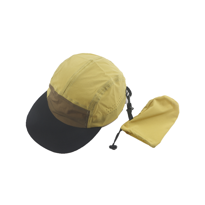 Outdoor Quick Drying Packable Flat Brim Breathable Baseball Cap for Couples