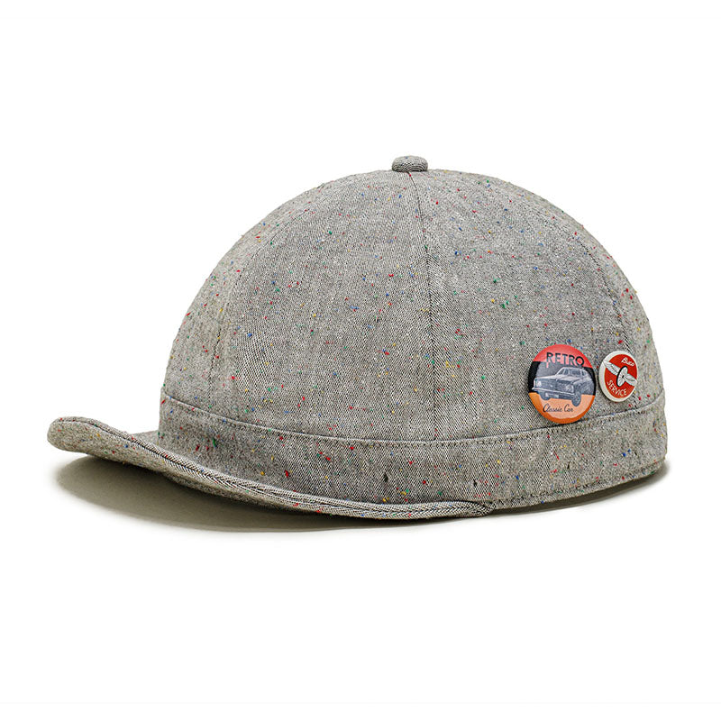 Retro Flip Hat Short Brimmed Baseball Cap