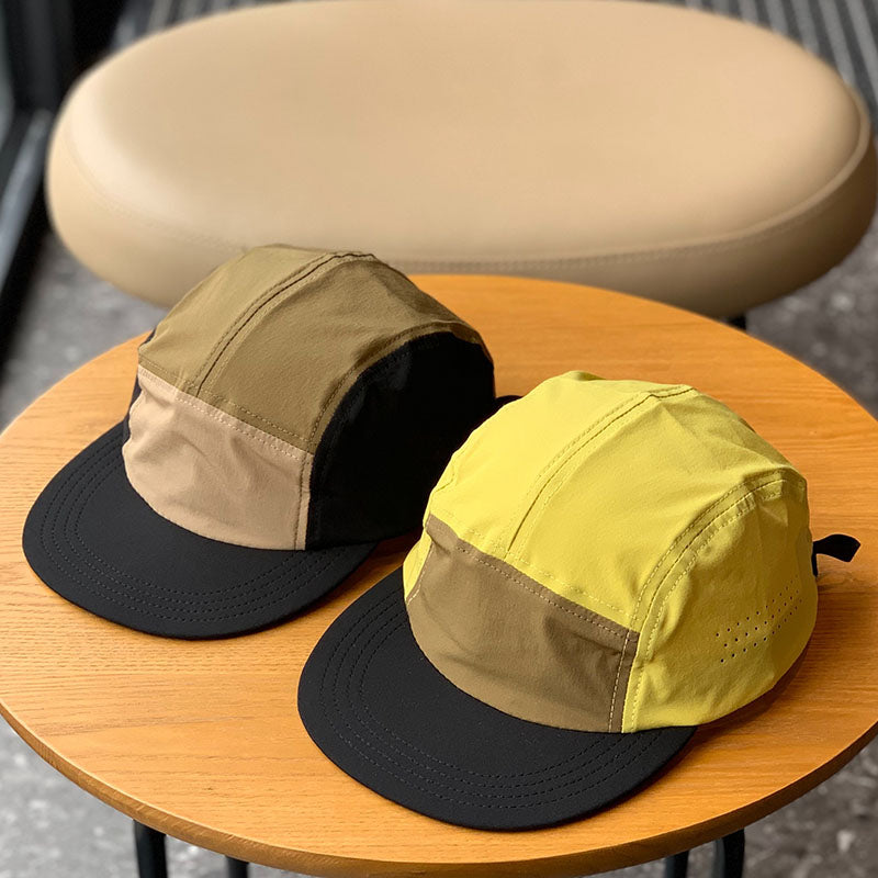 Outdoor Quick Drying Packable Flat Brim Breathable Baseball Cap for Couples