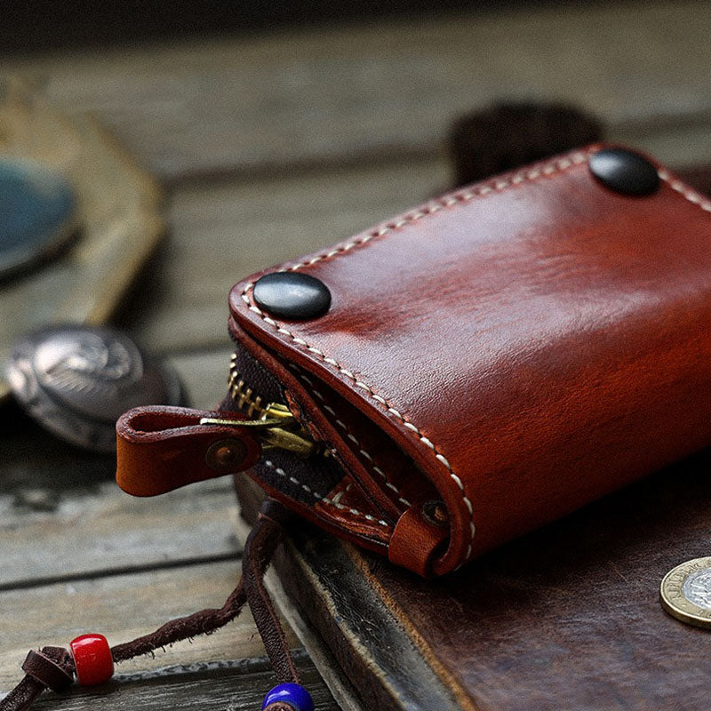 Retro Handmade Leather Key Bags Car Key Bags Card Holder