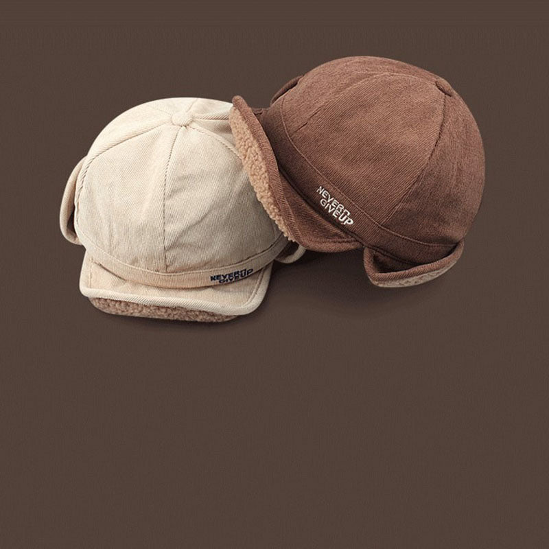 Thick Lamb Wool Peaked Cap Beret Hat