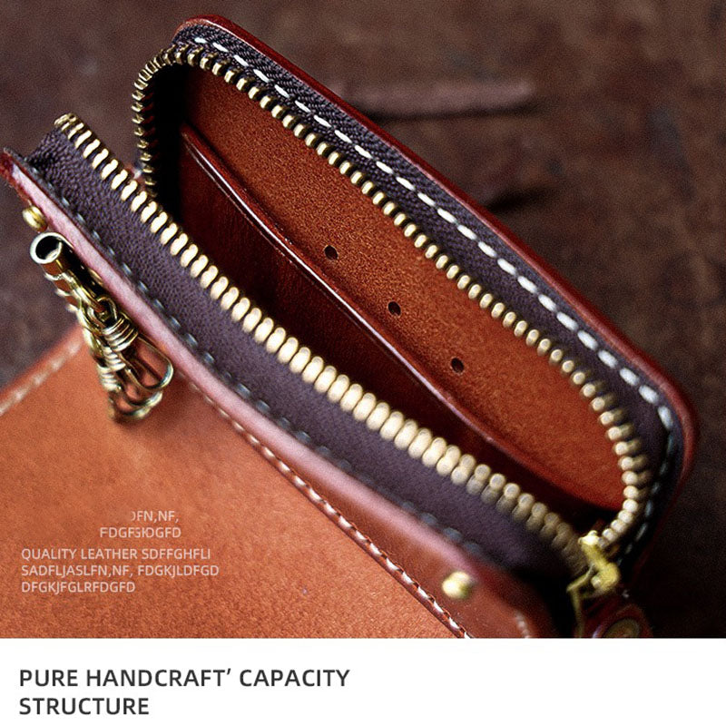 Retro Handmade Leather Key Bags Car Key Bags Card Holder