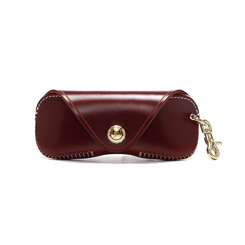 Retro Handmade Leather Glasses Case