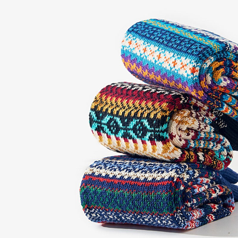 Men's Retro Ethnic Style Warm Socks