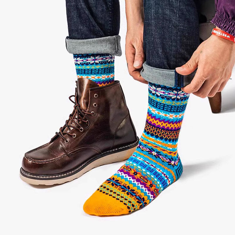 Men's Retro Ethnic Style Warm Socks