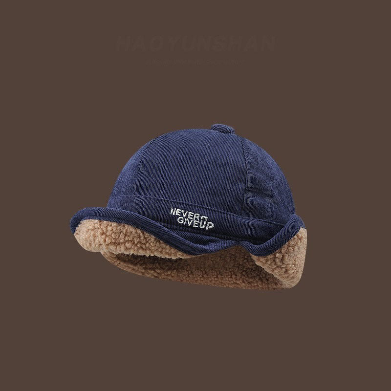 Thick Lamb Wool Peaked Cap Beret Hat