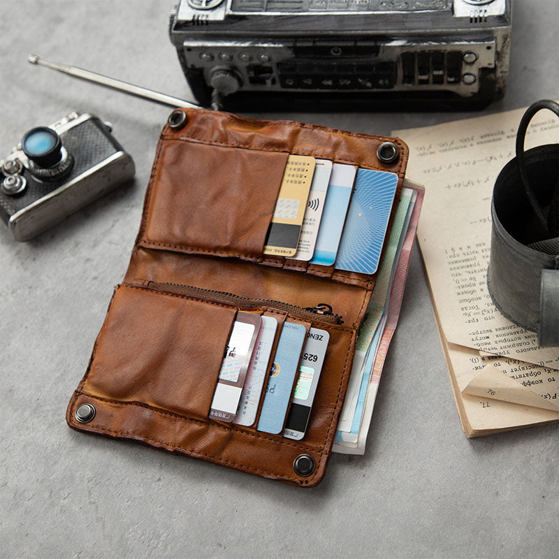 Retro Handmade Genuine Leather Wallet