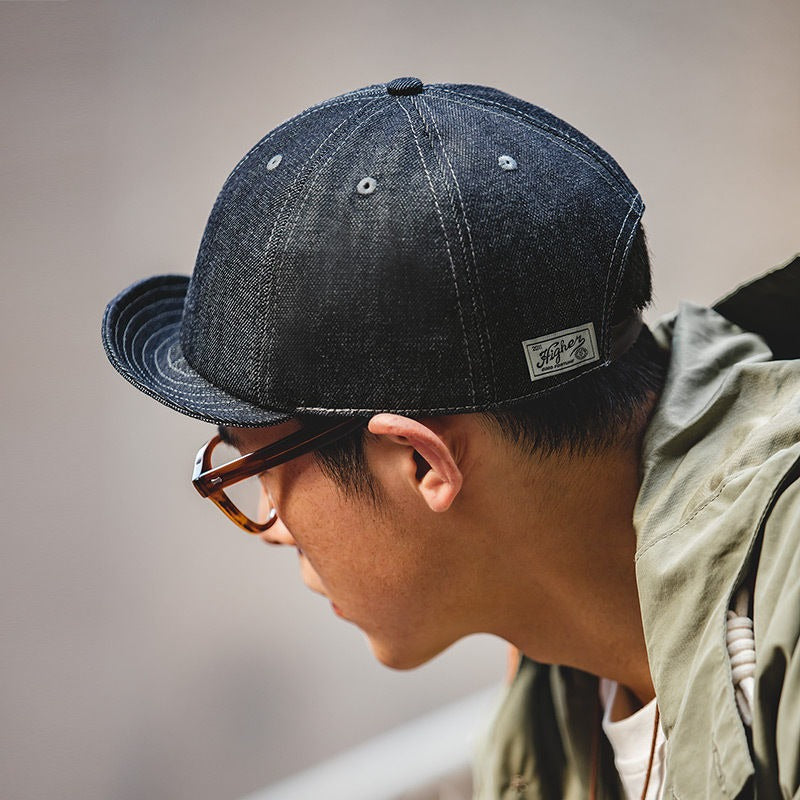 Retro Flip Hat Adjustable Short Brimmed Baseball Cap