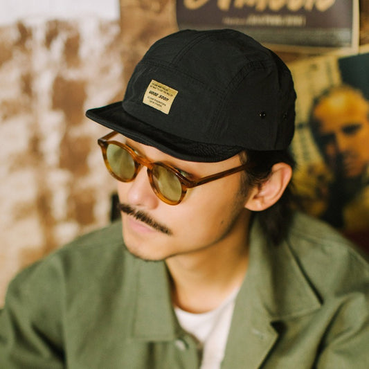 Retro Flip Short Brim Hat Adjustable Outdoor Quick Drying Cap
