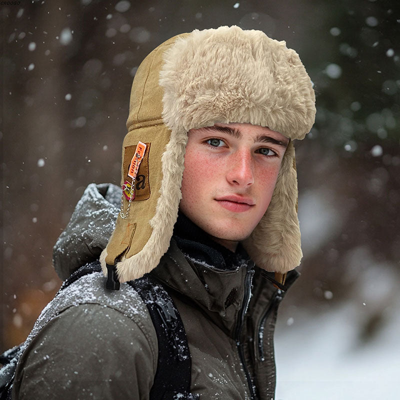 Retro Outdoor Windproof and Warm Hat Aviator Cap