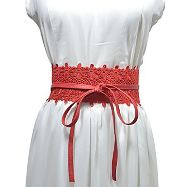 Lace Wide Waistband Decoration Belt