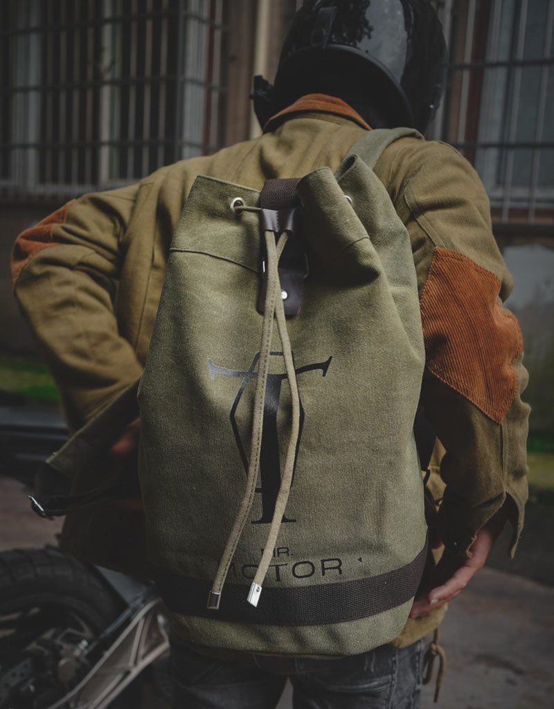 Retro Backpack Rucksack Motocycle Bag
