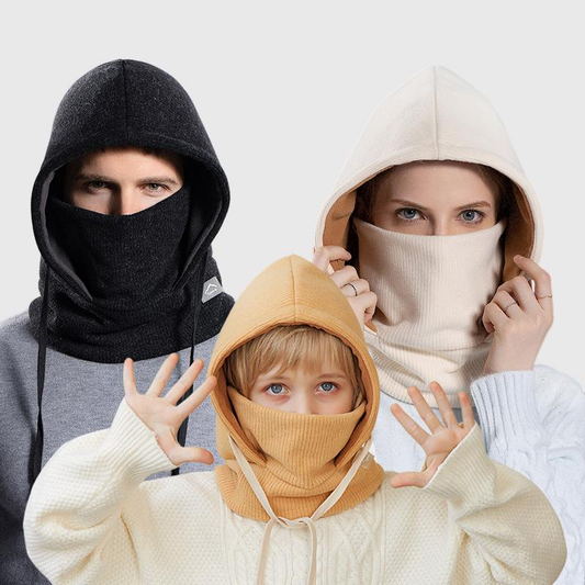 Couple Vintage Winter Warm Windproof Hat Scarf Mask Hat 3-in-1 Piece