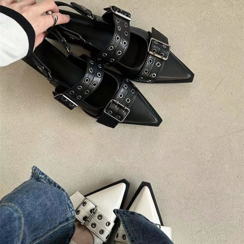 PU Leather High Heel Sandals