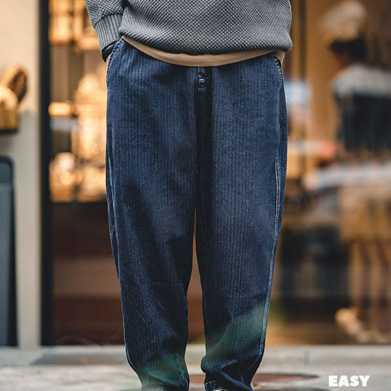 Retro Denim Easy Pants