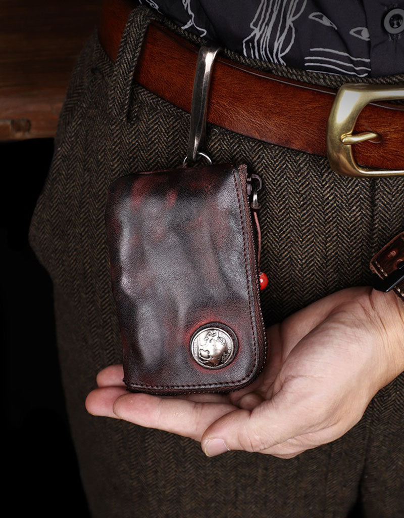 Retro Handmade Genuine Leather Portable Bag
