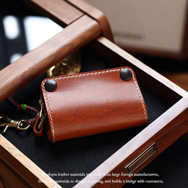 Retro Handmade Leather Key Bags Car Key Bags Card Holder