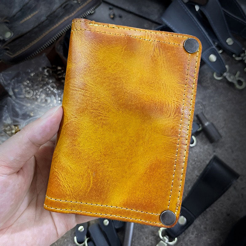 Retro Handmade Genuine Leather Wallet Multi Card Slots Card Holder