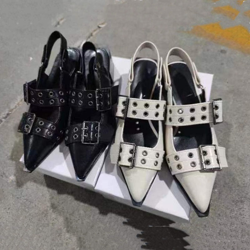PU Leather High Heel Sandals