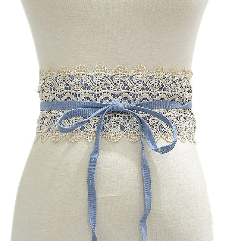 Lace Wide Waistband Decoration Belt