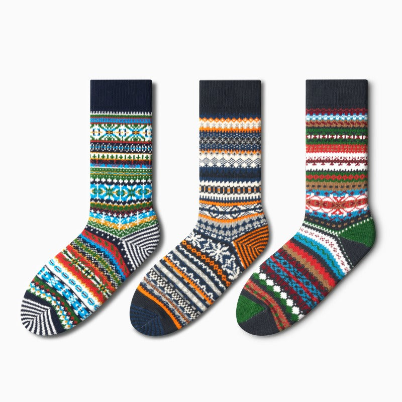 Men's Retro Ethnic Style Warm Socks