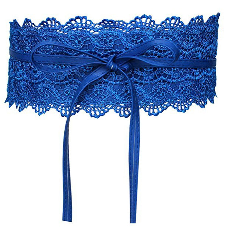 Lace Wide Waistband Decoration Belt