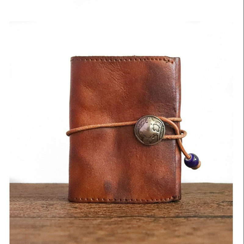 Retro Classic Leather Short Wallet Coins Purse Card Holder