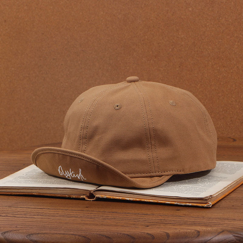 Vintage Flip Hat Short Brim Baseball Cap