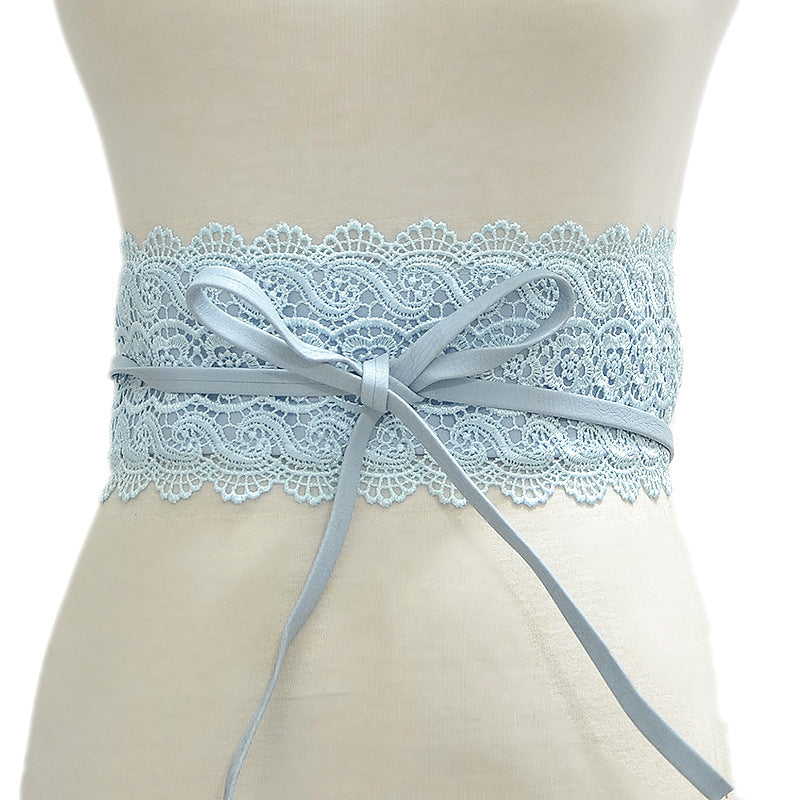 Lace Wide Waistband Decoration Belt