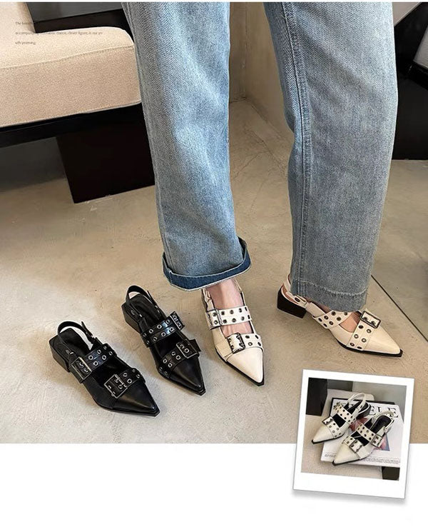 PU Leather High Heel Sandals