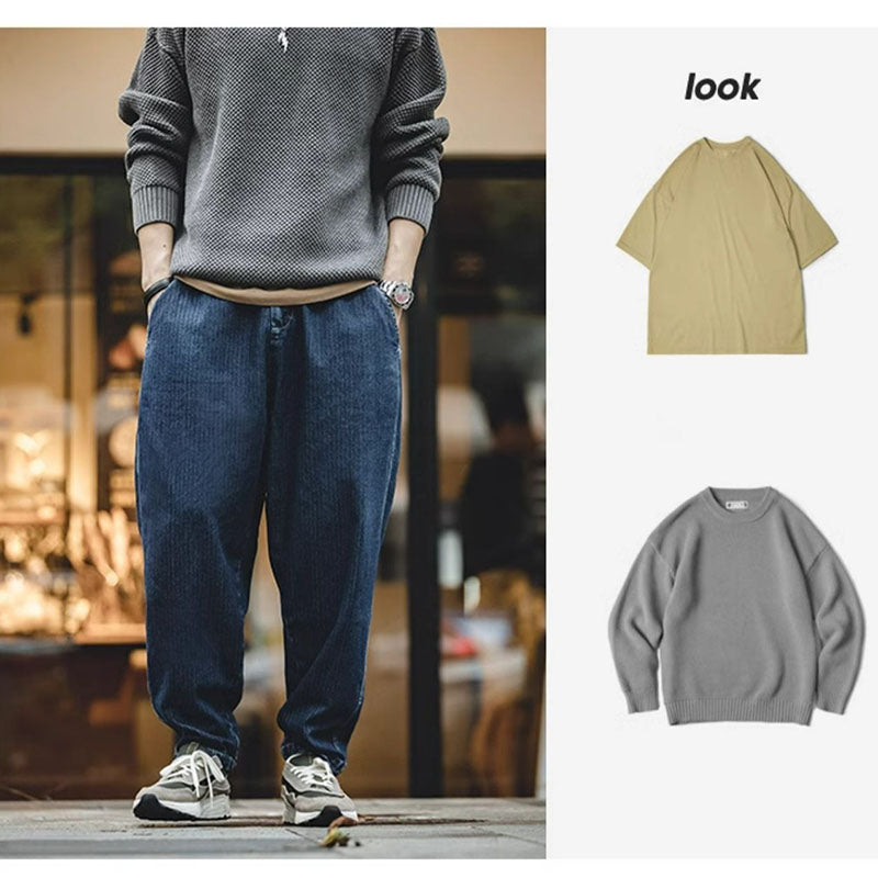Retro Denim Easy Pants