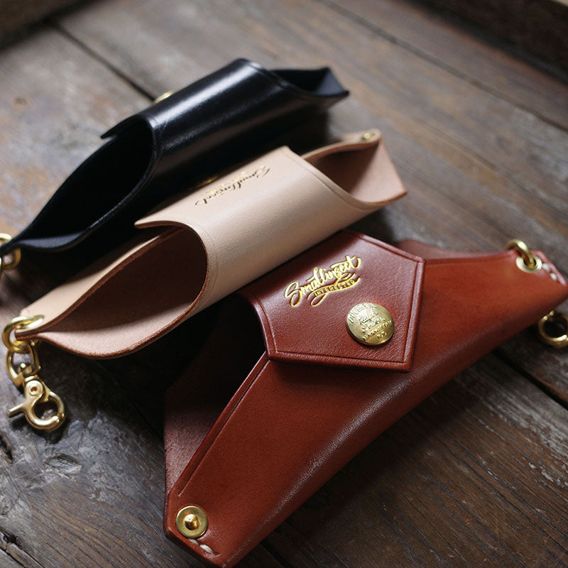 Retro Handmade Leather Glasses Case