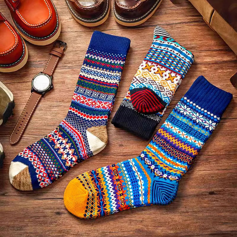 Men's Retro Ethnic Style Warm Socks
