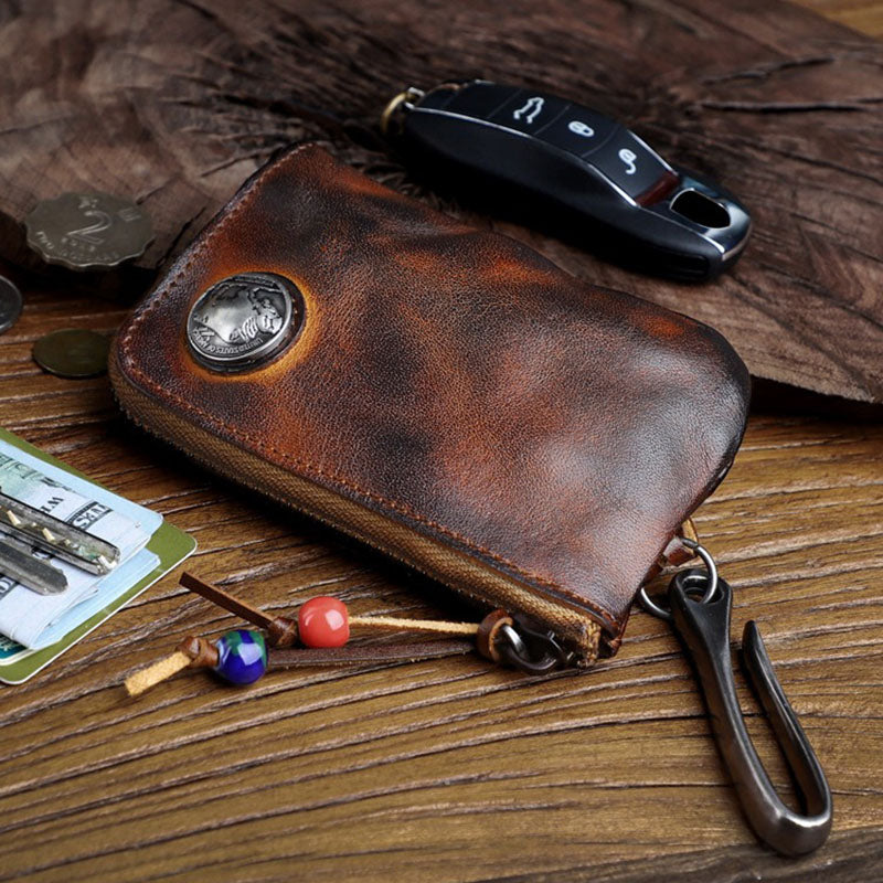 Retro Handmade Genuine Leather Portable Bag