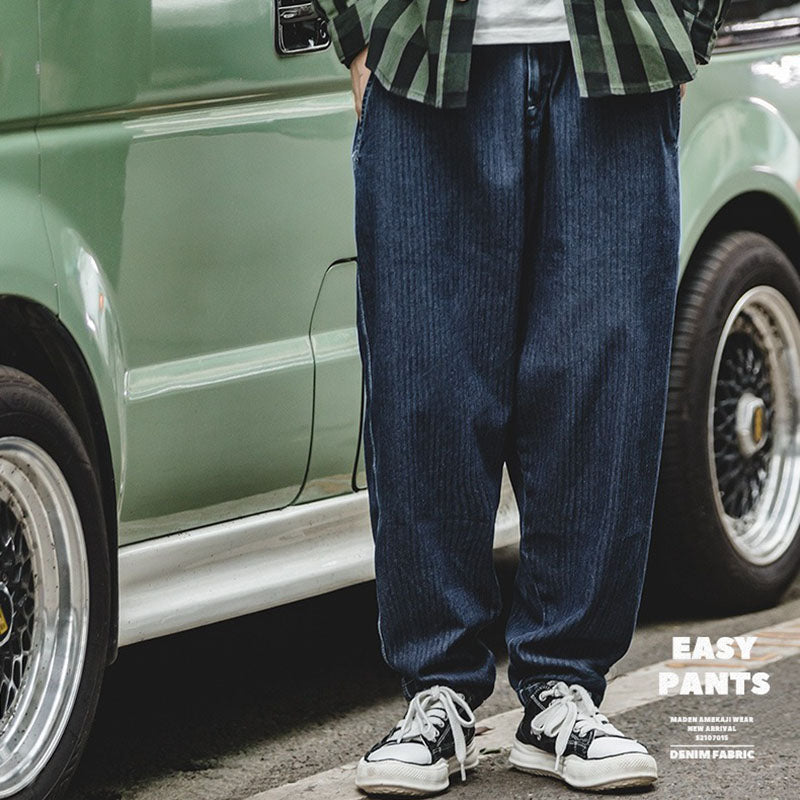 Retro Denim Easy Pants