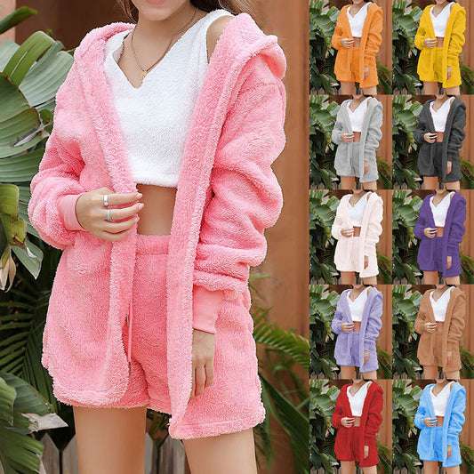 Winter Pajamas Casual 3 Piece Set Homewear