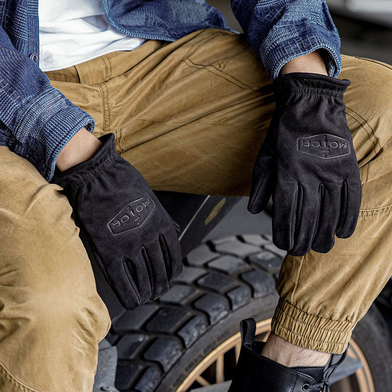 Retro Leather Work Gloves Motorcycle Gloves