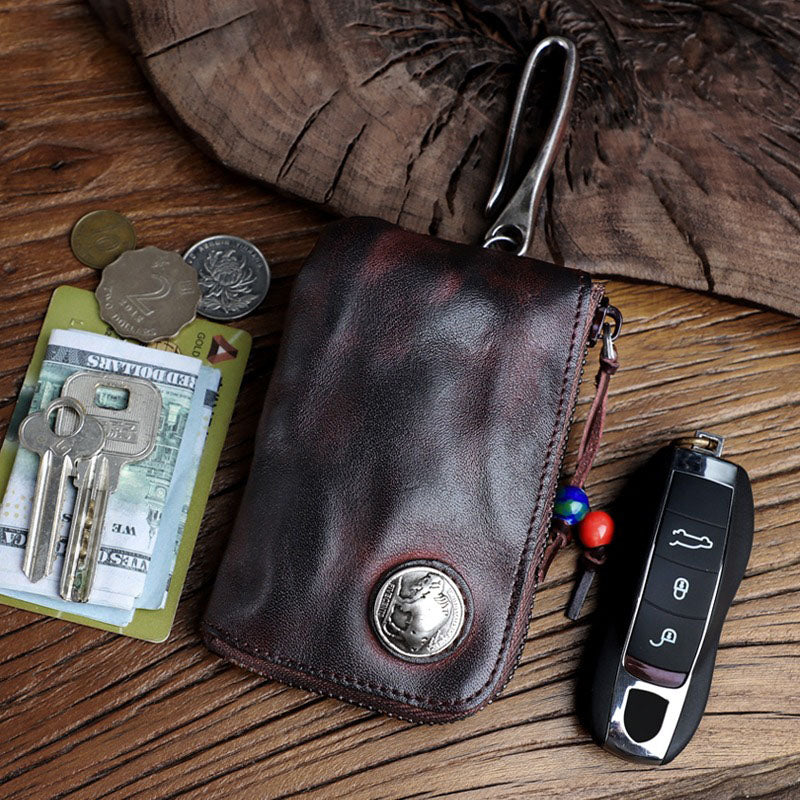 Retro Handmade Genuine Leather Portable Bag
