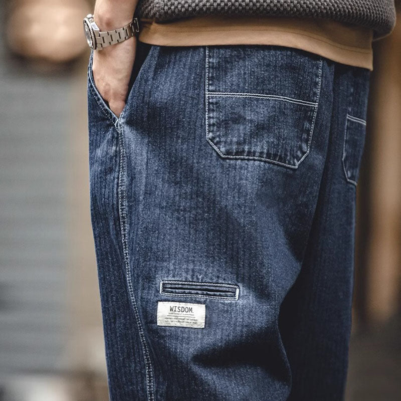 Retro Denim Easy Pants