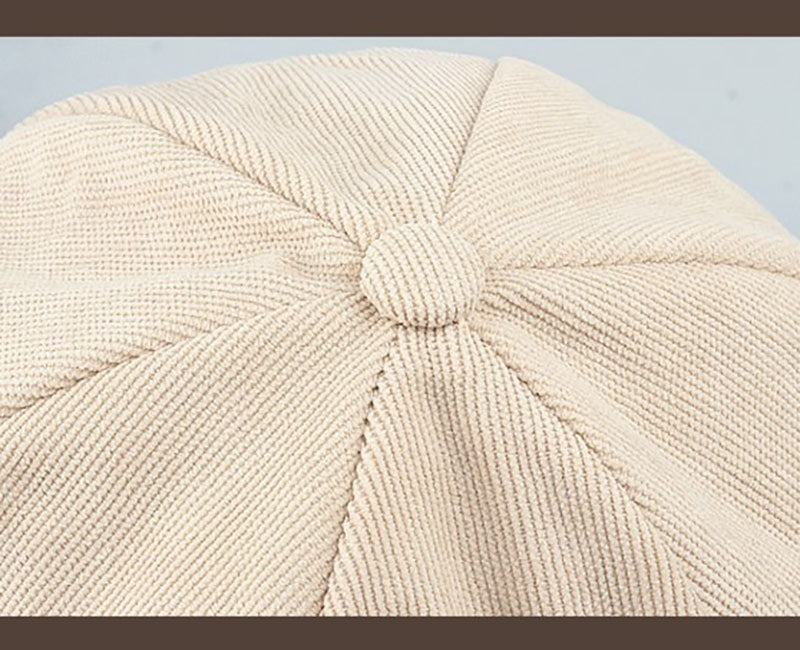 Thick Lamb Wool Peaked Cap Beret Hat