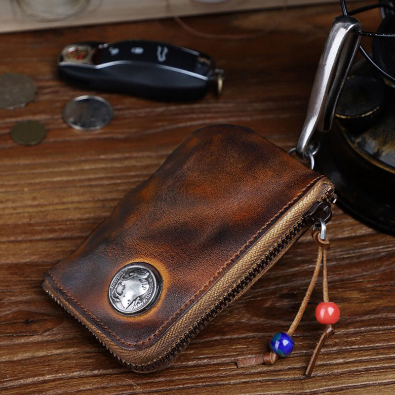 Retro Handmade Genuine Leather Portable Bag