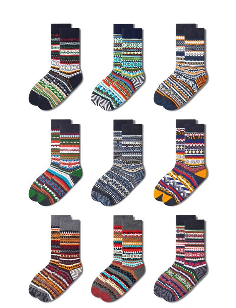 Men's Retro Ethnic Style Warm Socks