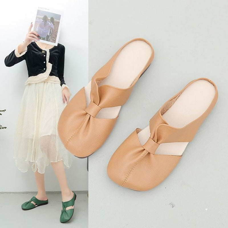 Casual Hollow out Pleated Slipper