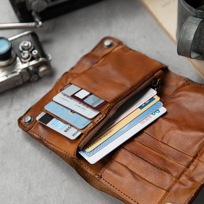Retro Handmade Genuine Leather Wallet
