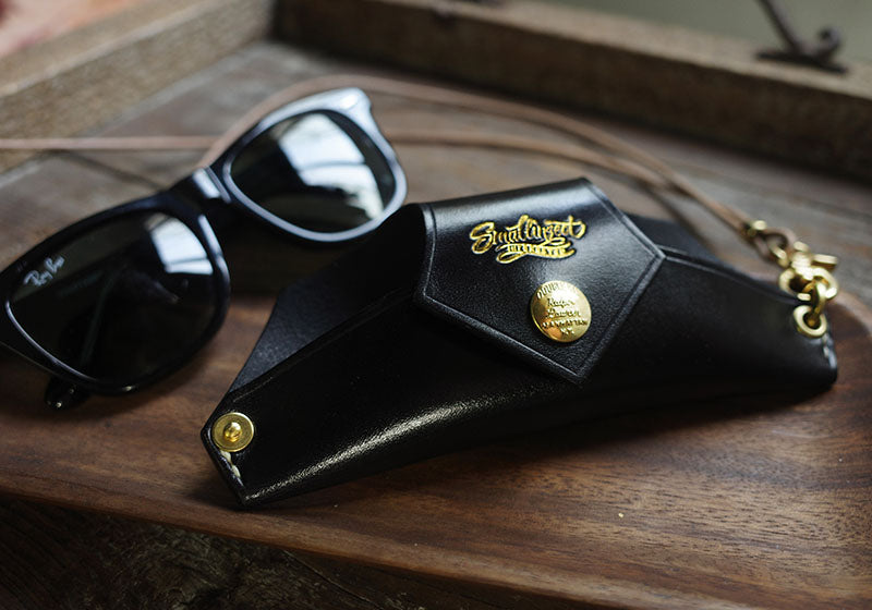 Retro Handmade Leather Glasses Case